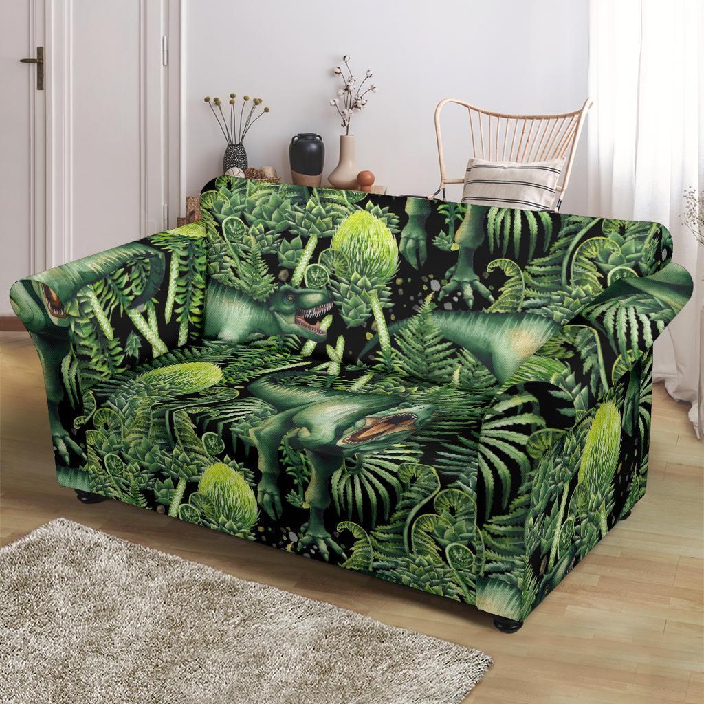 Print Pattern Dinosaur T rex Loveseat Cover-grizzshop