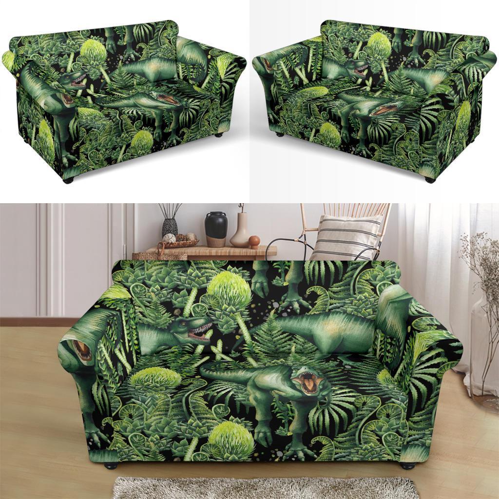 Print Pattern Dinosaur T rex Loveseat Cover-grizzshop