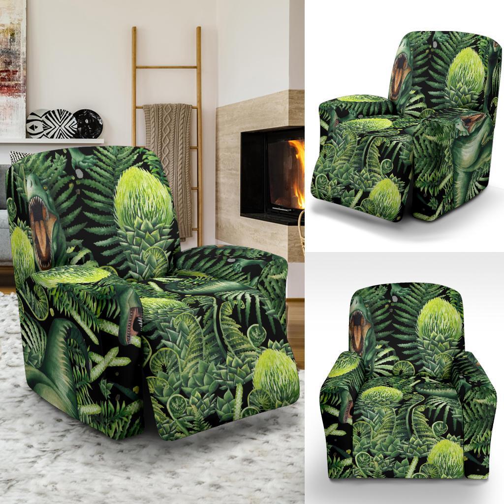 Print Pattern Dinosaur T rex Recliner Cover-grizzshop