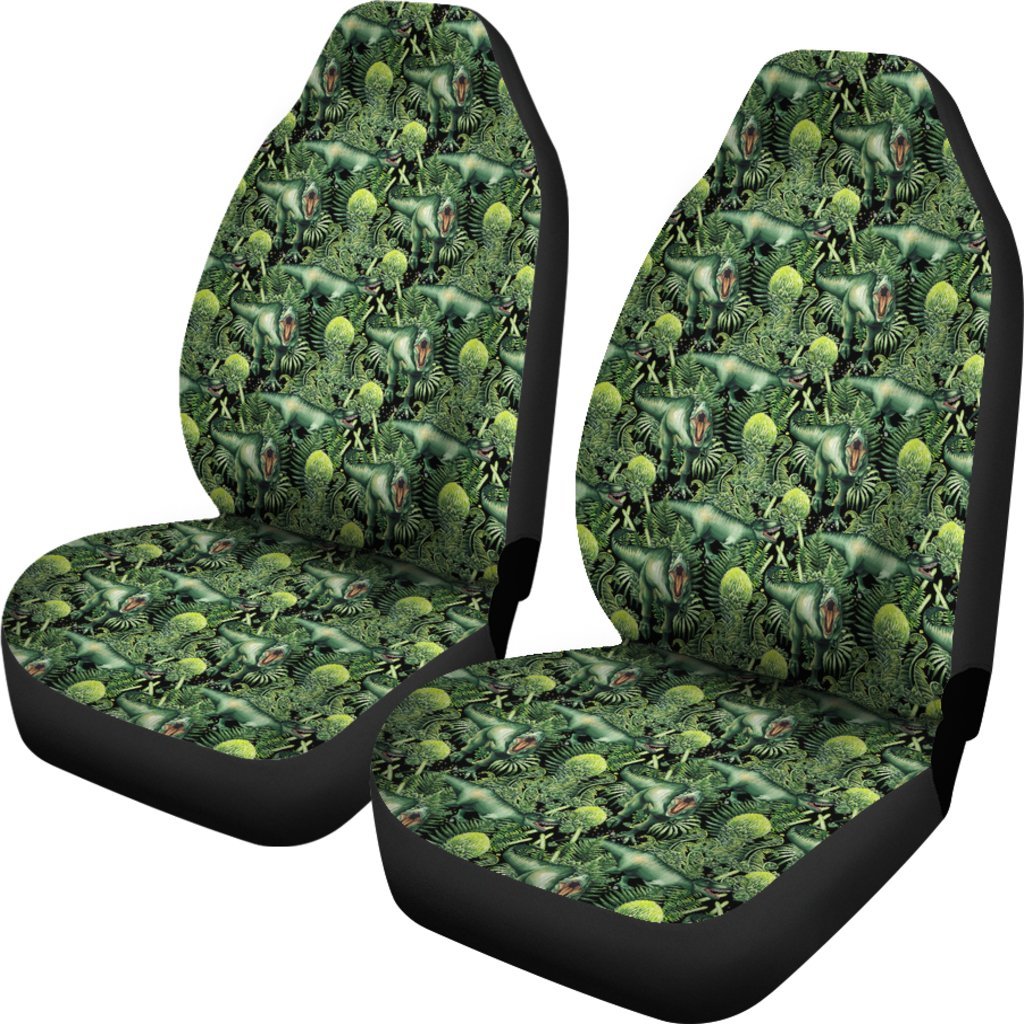 Print Pattern Dinosaur T rex Universal Fit Car Seat Cover-grizzshop