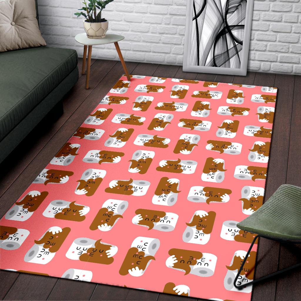 Print Pattern Emoji Poop Floor Mat-grizzshop