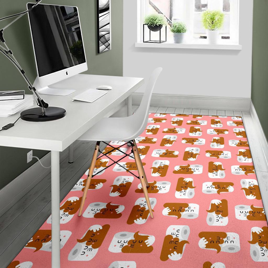 Print Pattern Emoji Poop Floor Mat-grizzshop