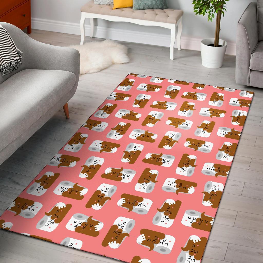 Print Pattern Emoji Poop Floor Mat-grizzshop