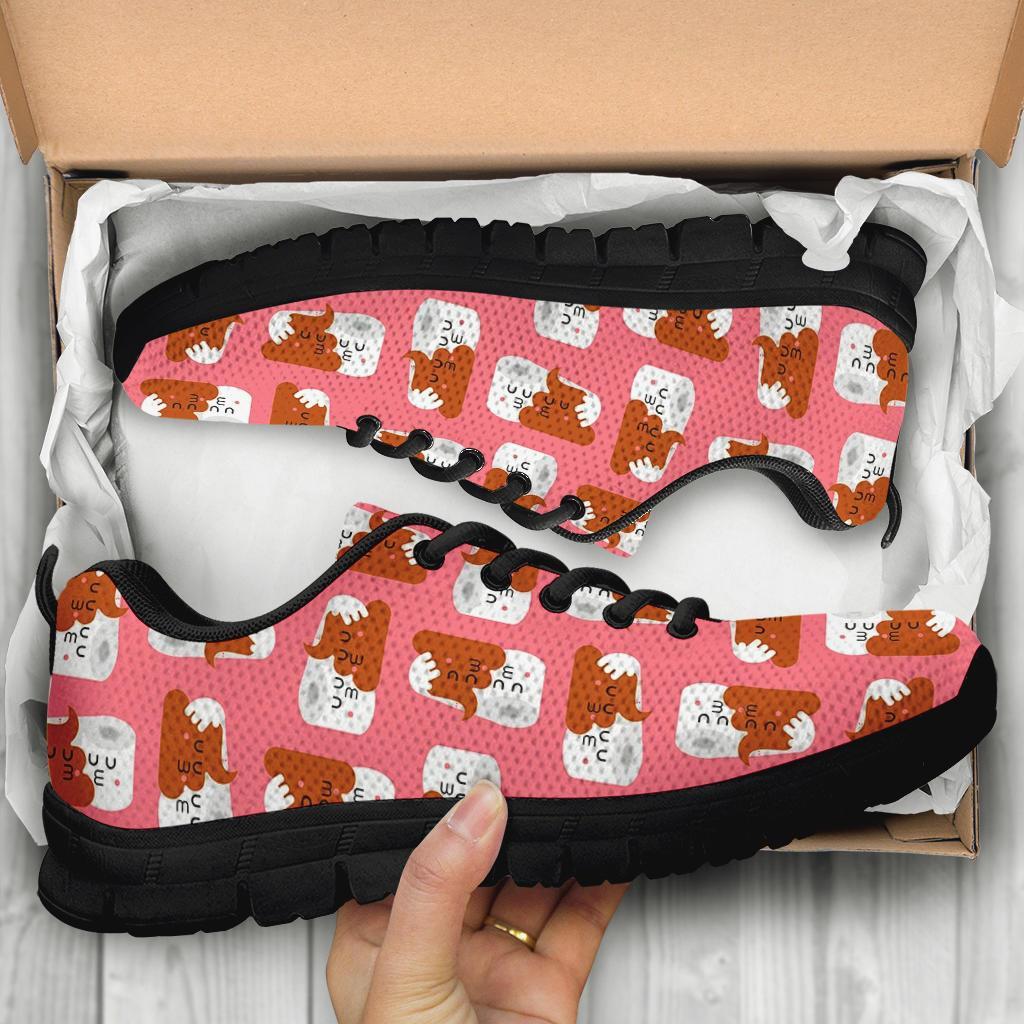 Print Pattern Emoji Poop Sneaker Shoes For Men Women-grizzshop