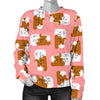 Print Pattern Emoji Poop Women's Sweatshirt-grizzshop