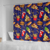 Print Pattern Fastfood Bathroom Shower Curtain-grizzshop