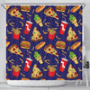 Print Pattern Fastfood Bathroom Shower Curtain-grizzshop