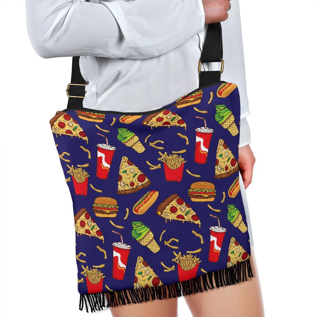 Print Pattern Fastfood Crossbody bags-grizzshop