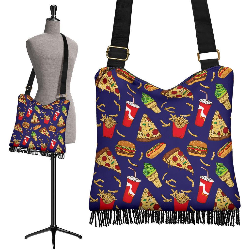 Print Pattern Fastfood Crossbody bags-grizzshop