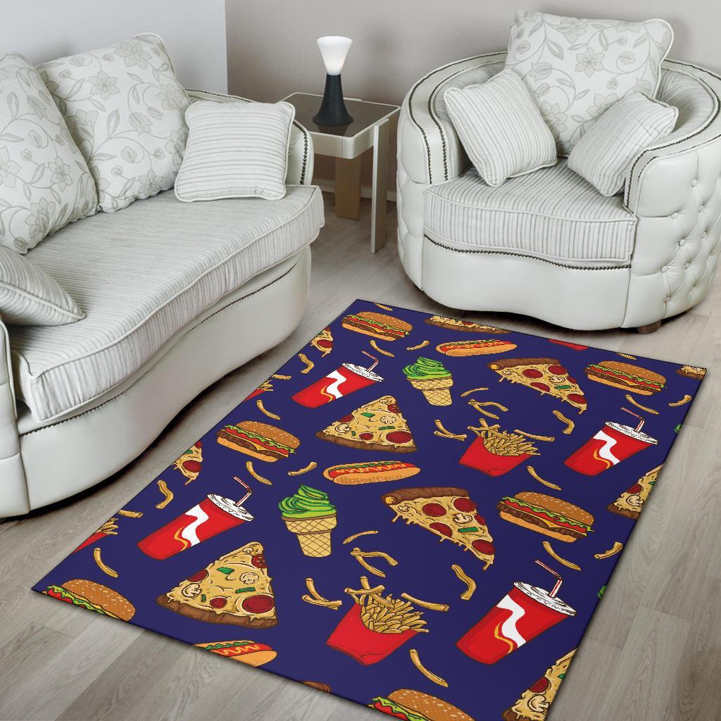 Print Pattern Fastfood Floor Mat-grizzshop