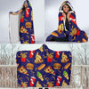 Print Pattern Fastfood Hooded Blanket-grizzshop