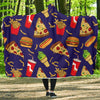 Print Pattern Fastfood Hooded Blanket-grizzshop