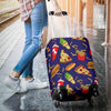 Print Pattern Fastfood Luggage Cover Protector-grizzshop