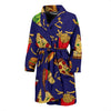 Print Pattern Fastfood Men Long Robe-grizzshop