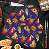 Print Pattern Fastfood Men's Apron-grizzshop