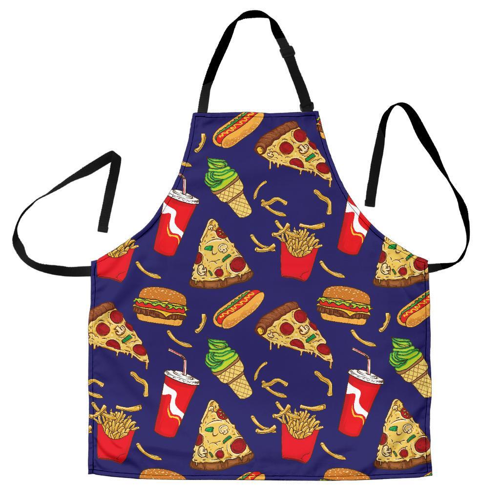 Print Pattern Fastfood Men's Apron-grizzshop