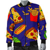 Print Pattern Fastfood Men's Bomber Jacket-grizzshop