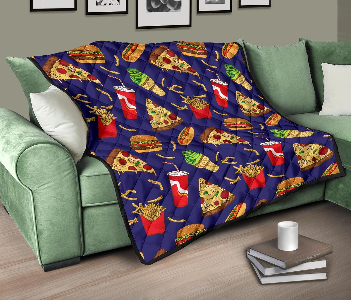 Print Pattern Fastfood Quilt-grizzshop