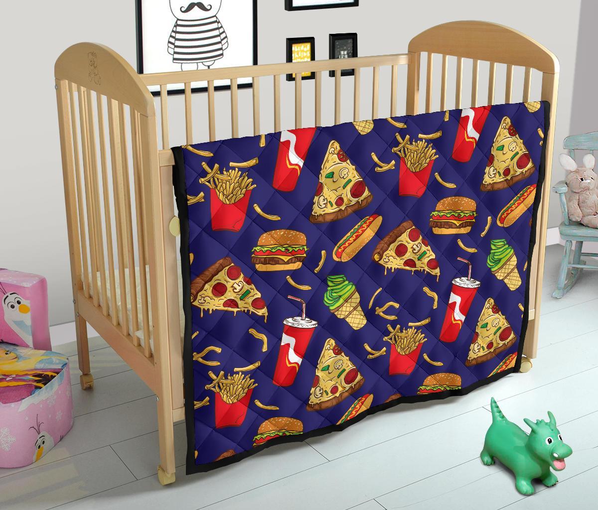 Print Pattern Fastfood Quilt-grizzshop