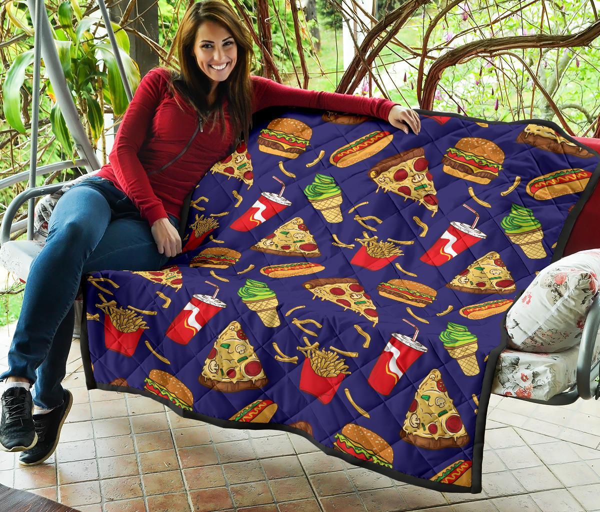 Print Pattern Fastfood Quilt-grizzshop