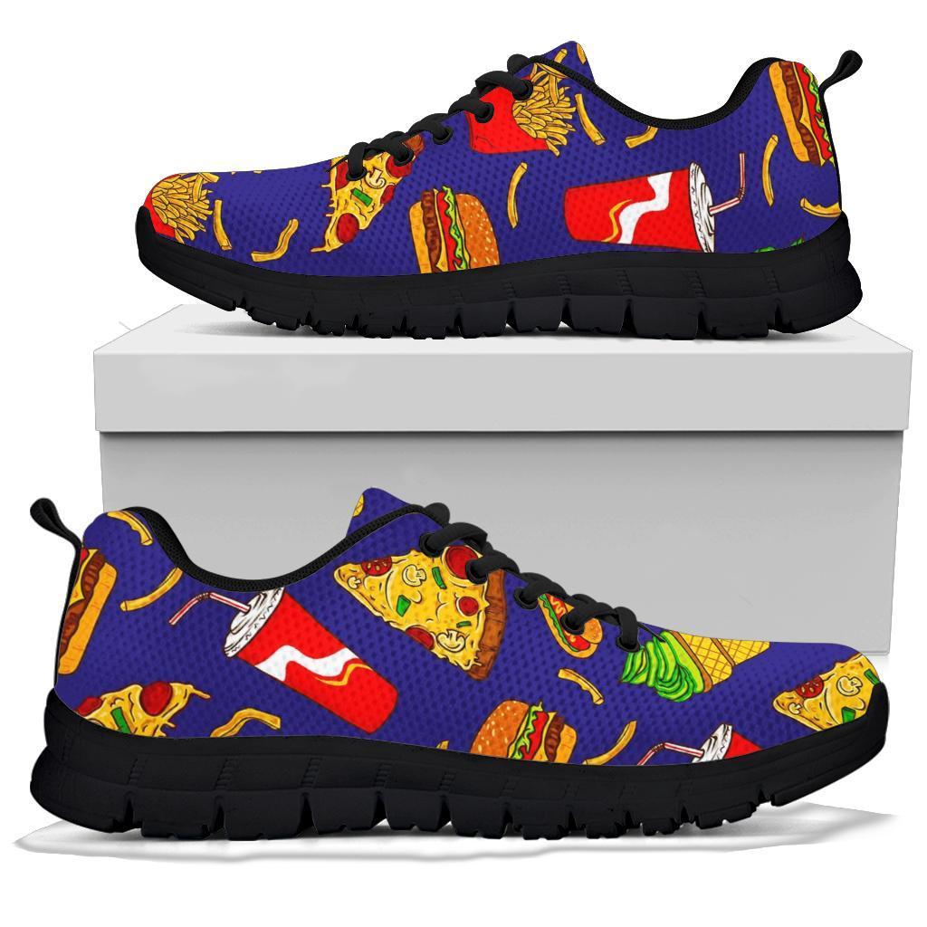 Print Pattern Fastfood Sneaker Shoes For Men Women-grizzshop