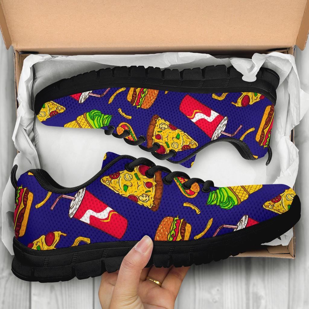 Print Pattern Fastfood Sneaker Shoes For Men Women-grizzshop