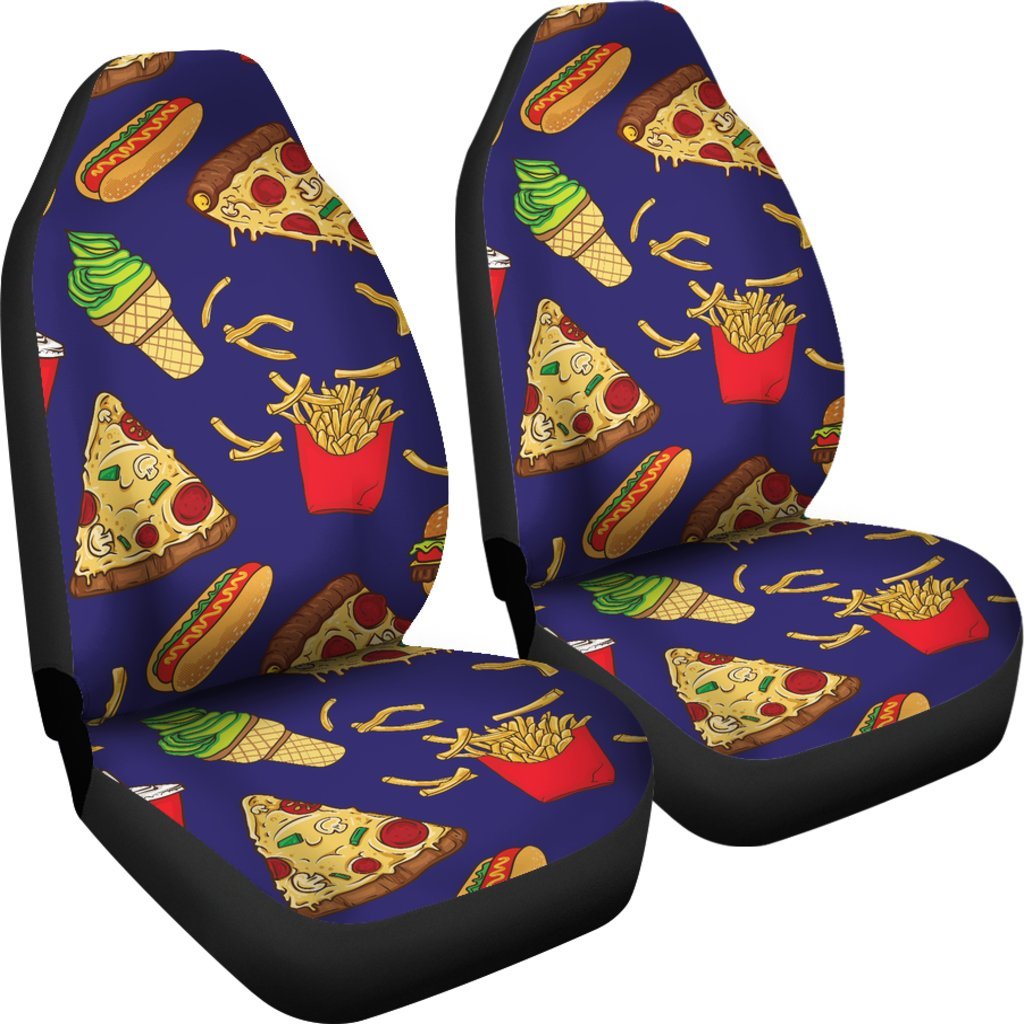 Print Pattern Fastfood Universal Fit Car Seat Covers-grizzshop