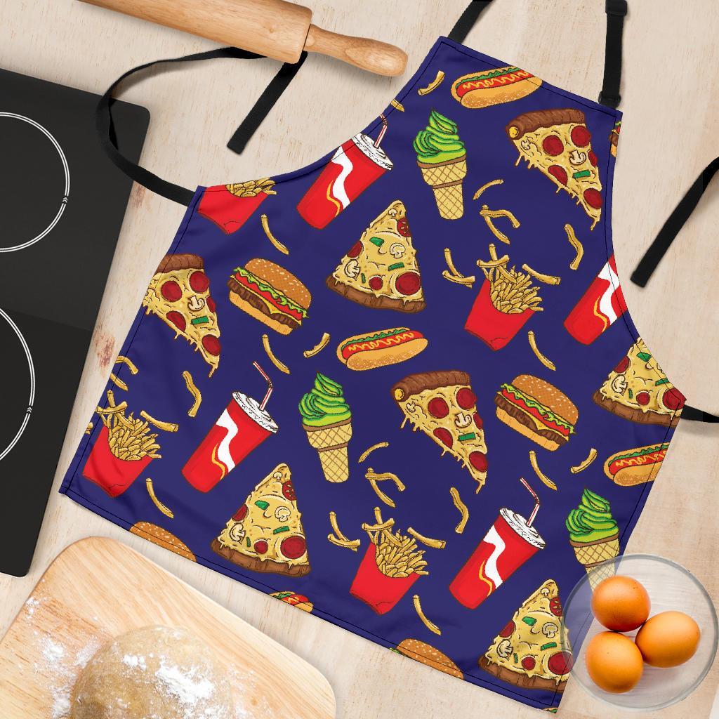 Print Pattern Fastfood Women's Apron-grizzshop