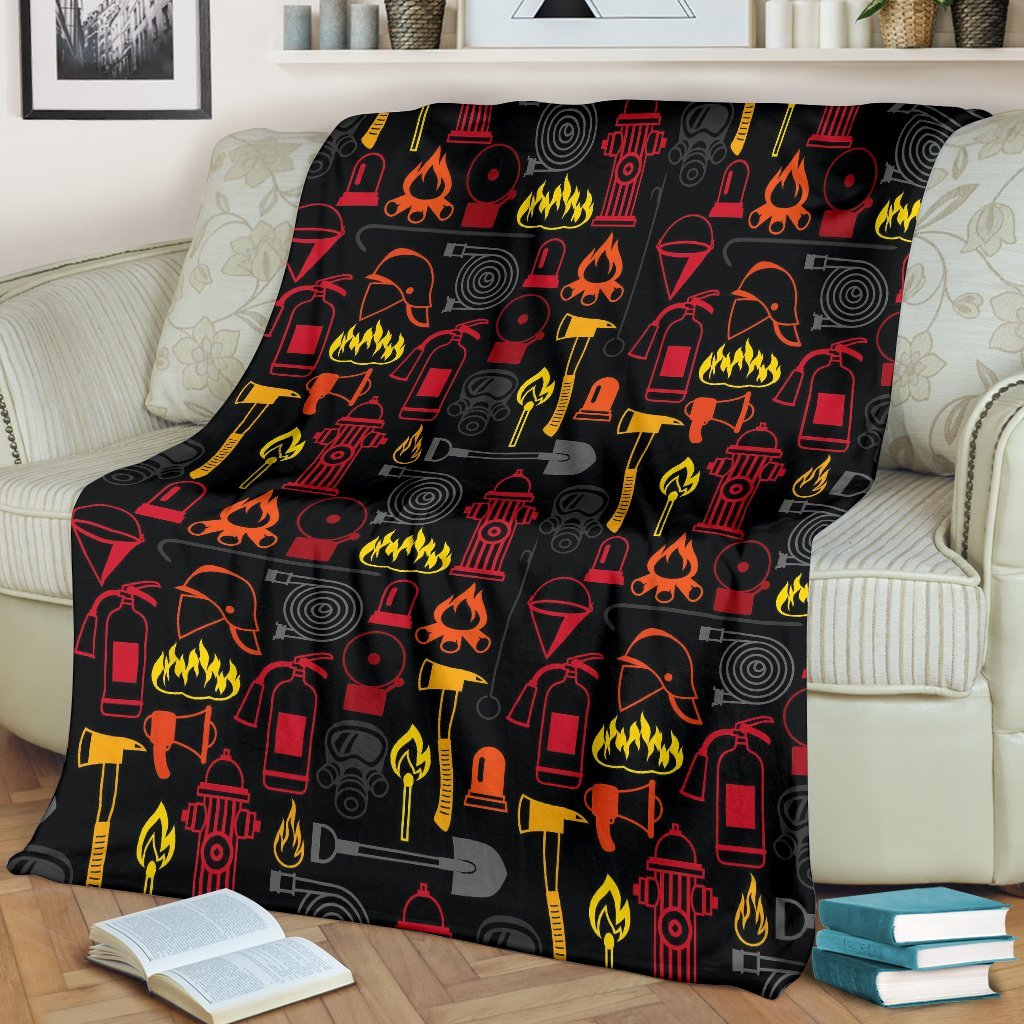 Print Pattern Firefighter Blanket-grizzshop