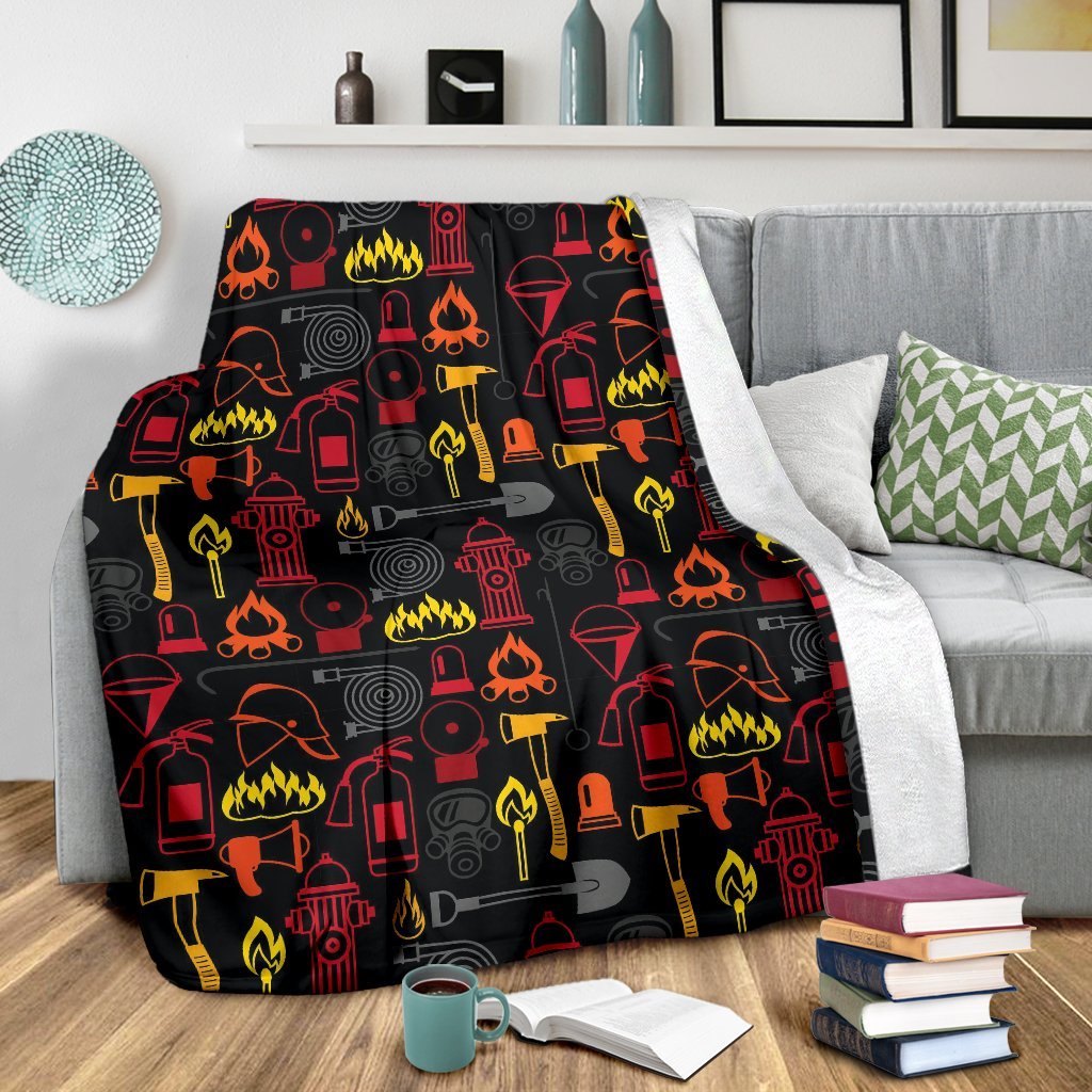 Print Pattern Firefighter Blanket-grizzshop