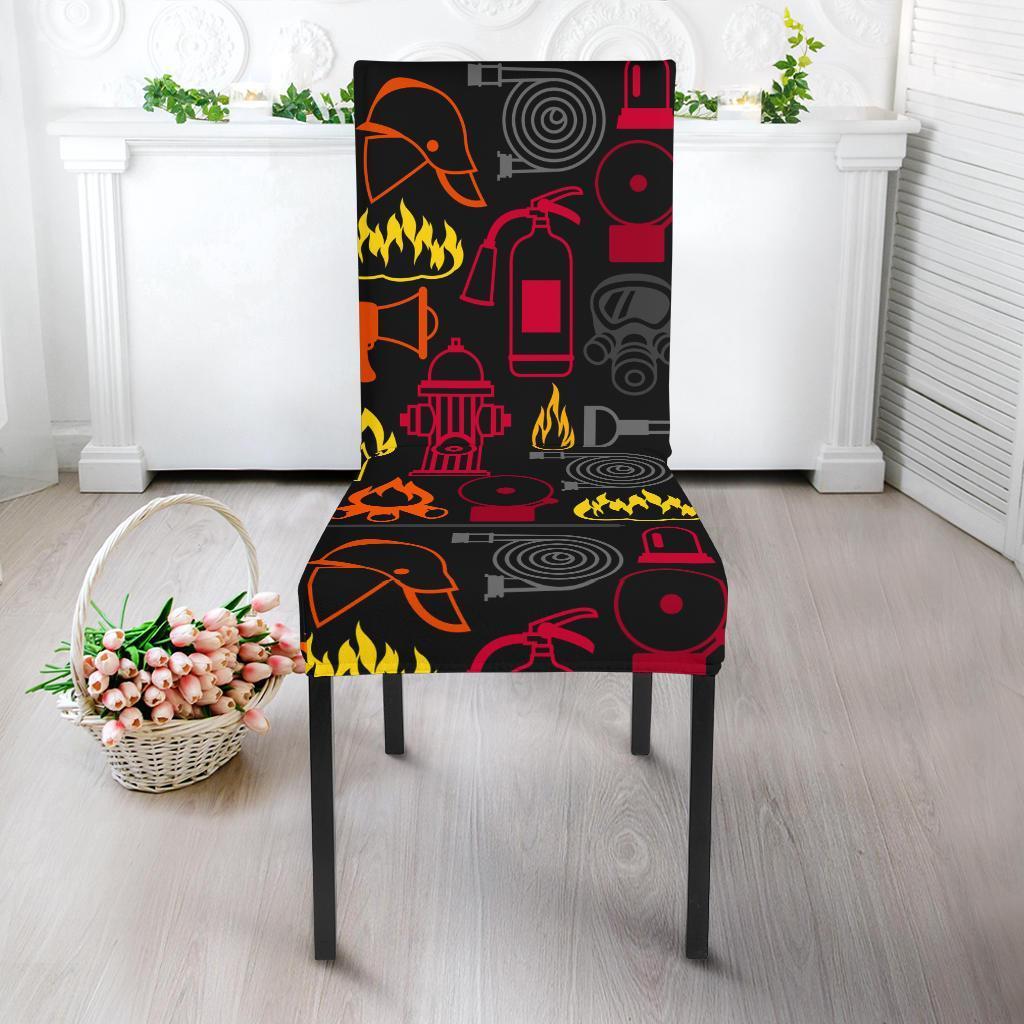 Print Pattern Firefighter Chair Cover-grizzshop