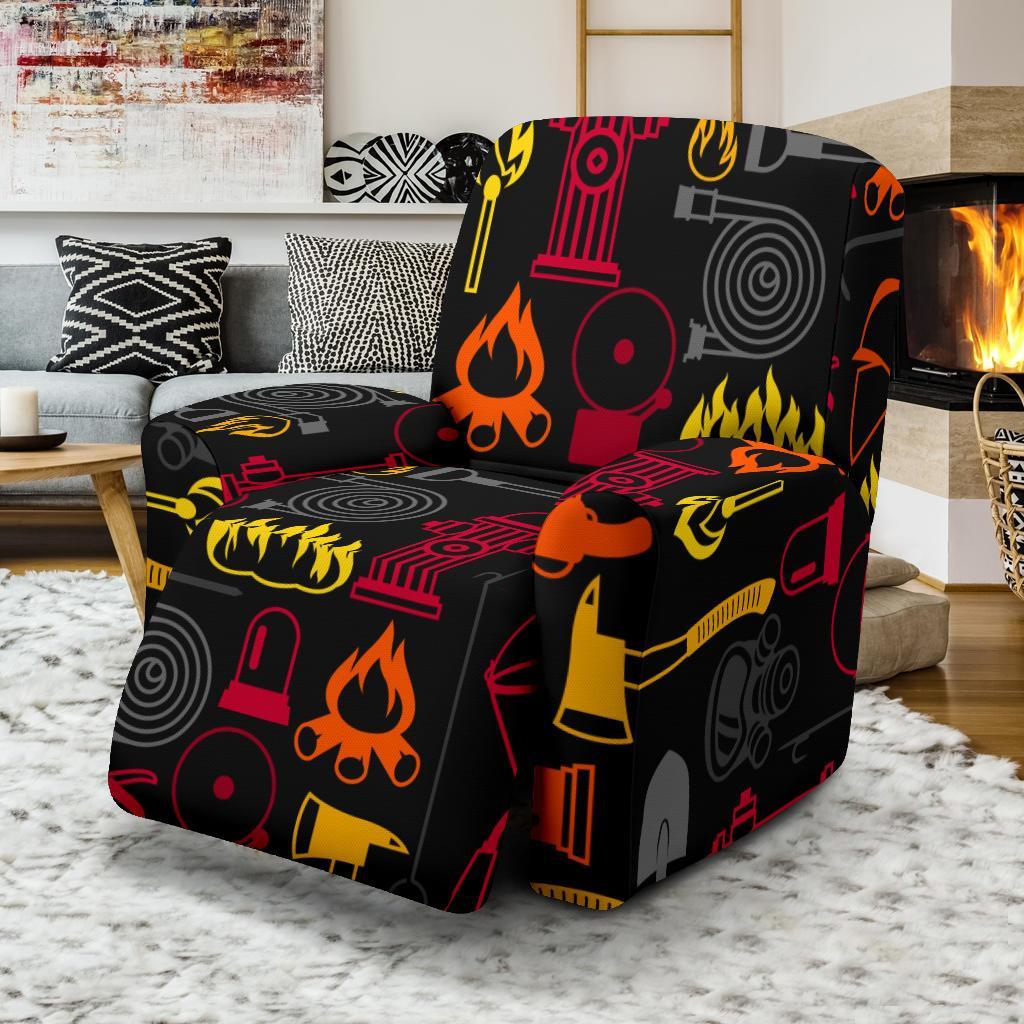 Print Pattern Firefighter Recliner Cover-grizzshop