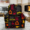 Print Pattern Firefighter Recliner Cover-grizzshop