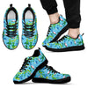 Print Pattern Frog Black Sneaker Shoes For Men Women-grizzshop