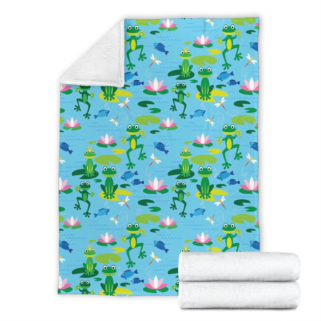 Print Pattern Frog Blanket-grizzshop