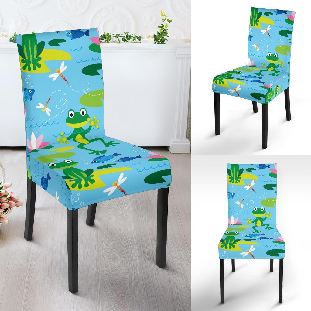 Print Pattern Frog Chair Cover-grizzshop