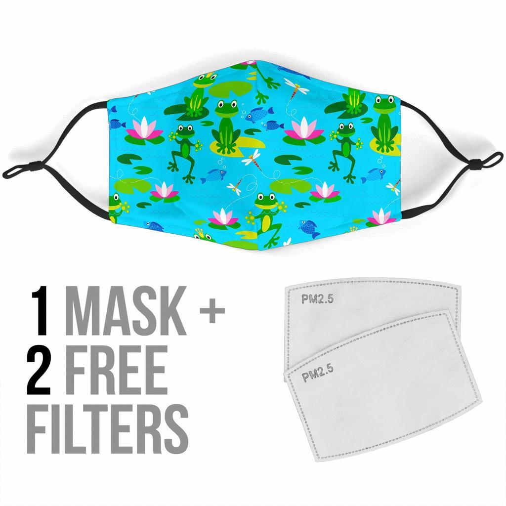 Print Pattern Frog Face Mask-grizzshop