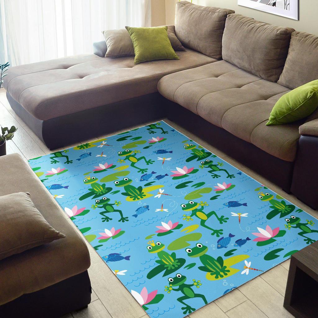 Print Pattern Frog Floor Mat-grizzshop