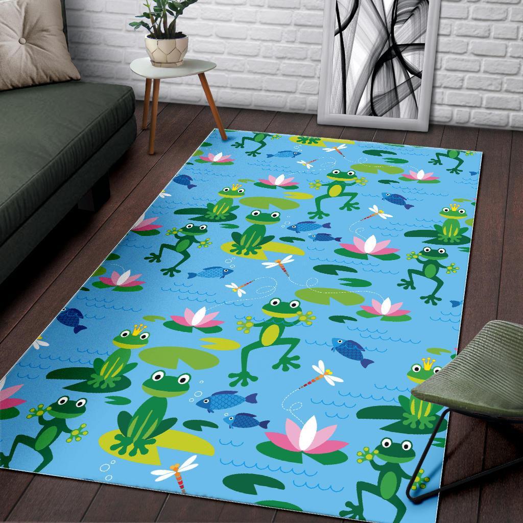 Print Pattern Frog Floor Mat-grizzshop