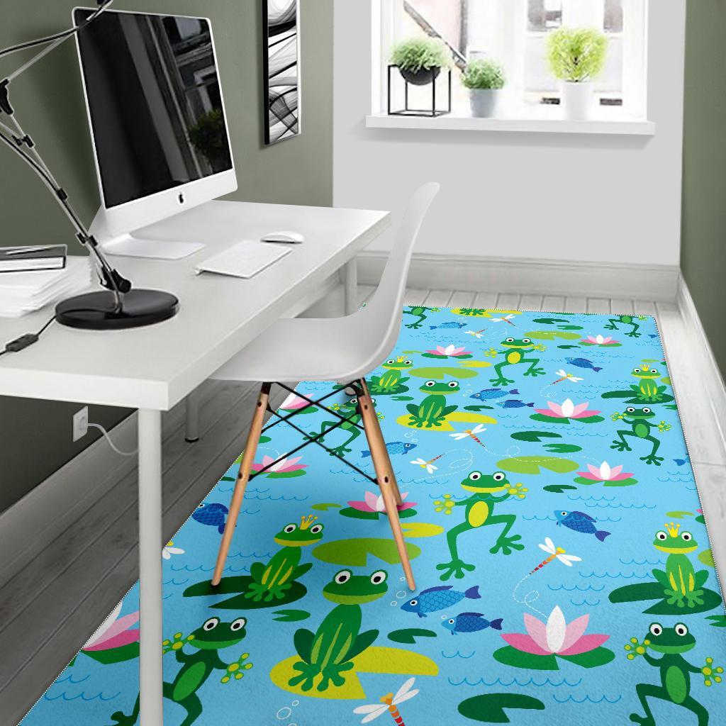 Print Pattern Frog Floor Mat-grizzshop