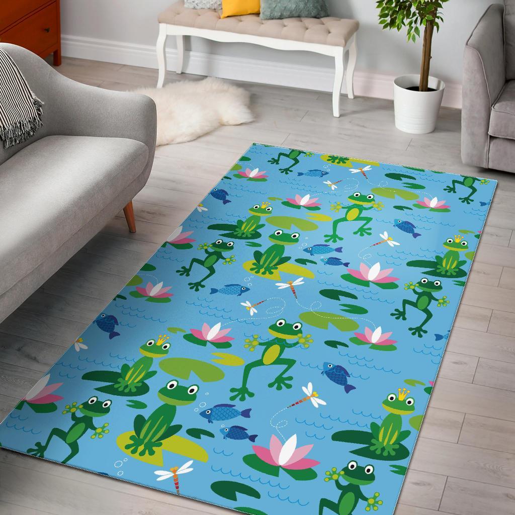 Print Pattern Frog Floor Mat-grizzshop