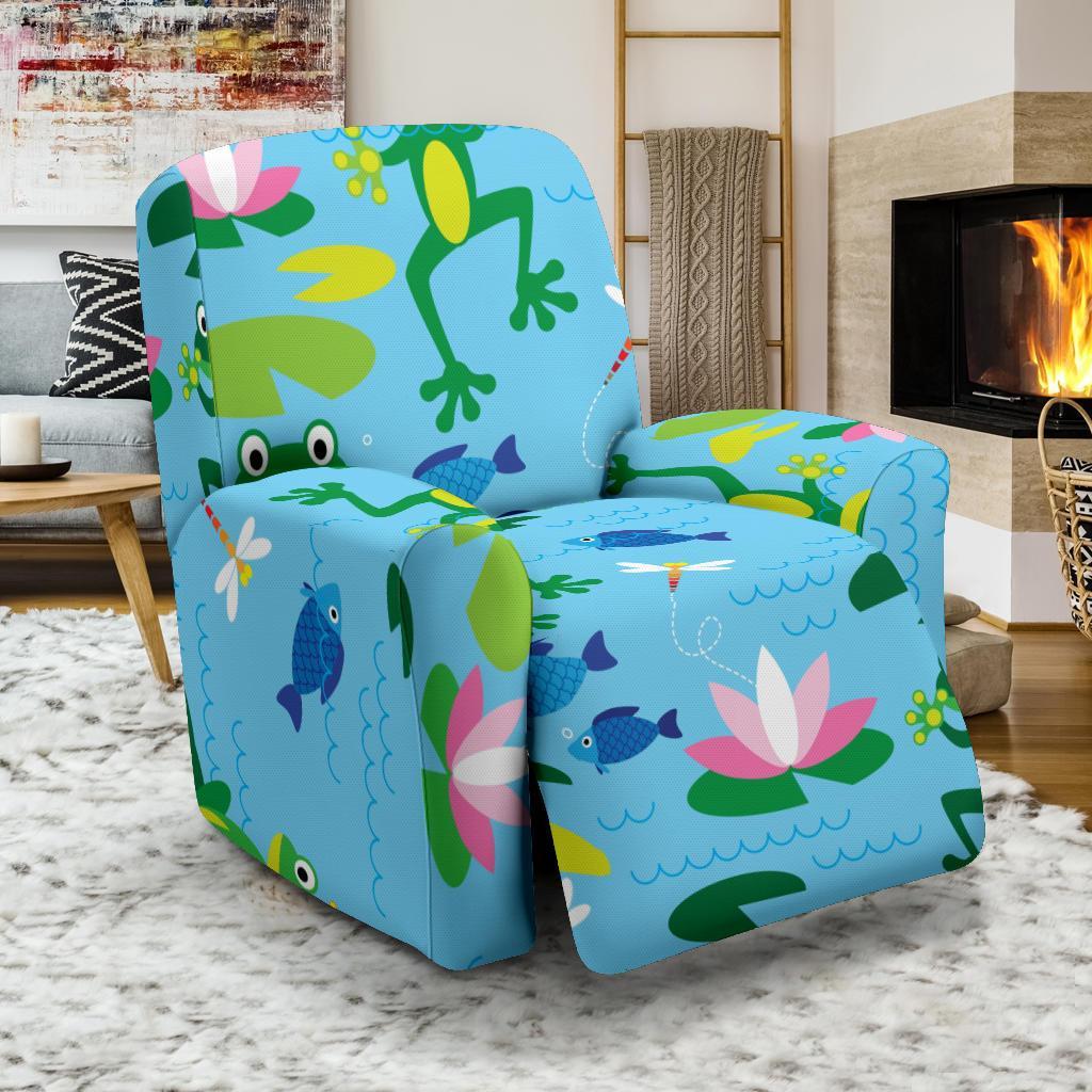 Print Pattern Frog Recliner Cover-grizzshop