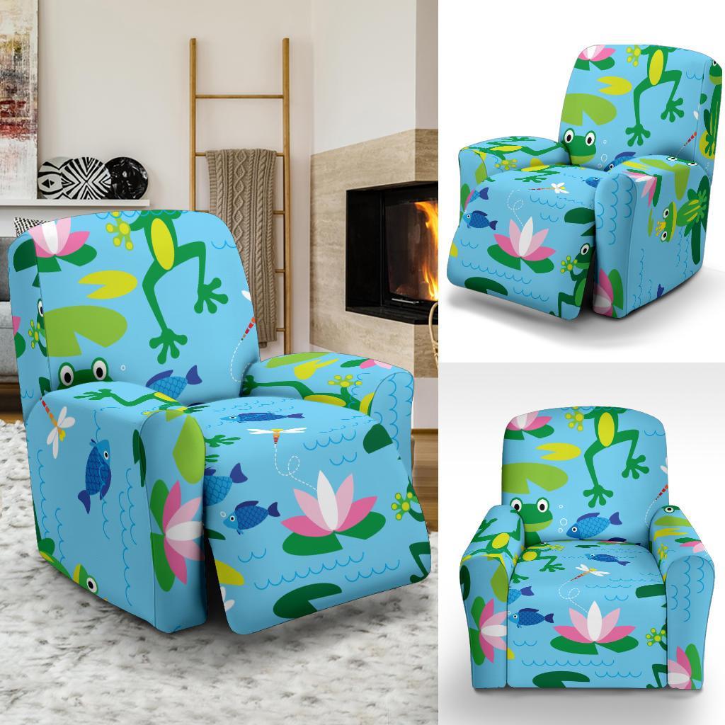 Print Pattern Frog Recliner Cover-grizzshop