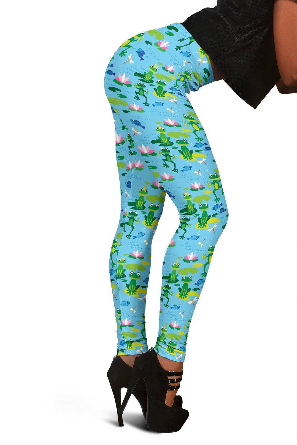 Print Pattern Frog Women Leggings-grizzshop