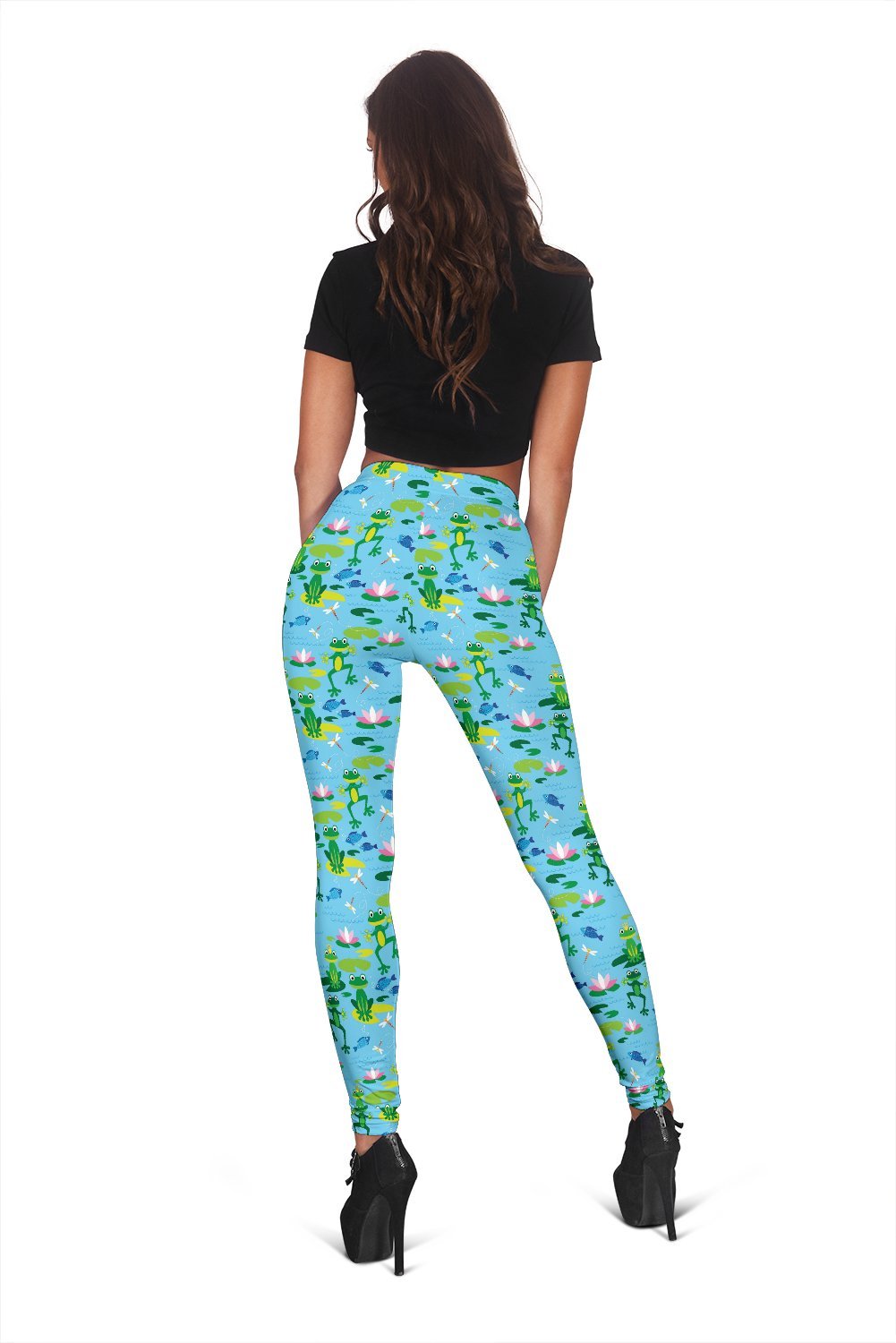 Print Pattern Frog Women Leggings-grizzshop