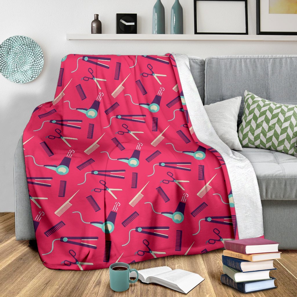 Print Pattern Hair Stylist Blanket-grizzshop