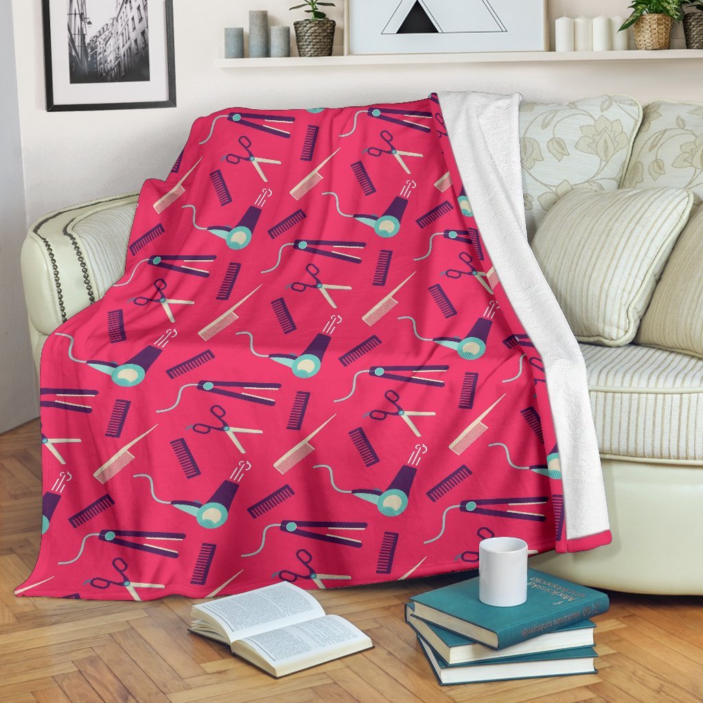 Print Pattern Hair Stylist Blanket-grizzshop