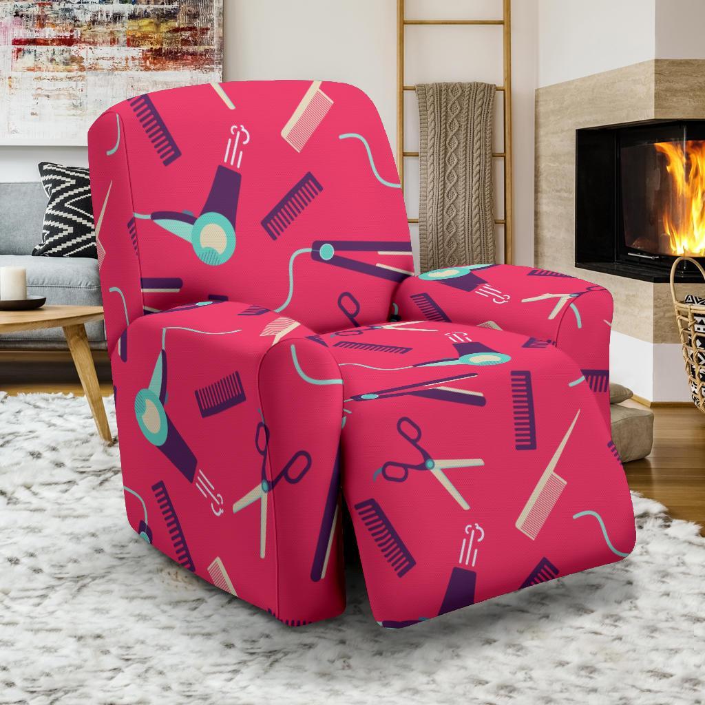 Print Pattern Hair Stylist Recliner Cover-grizzshop