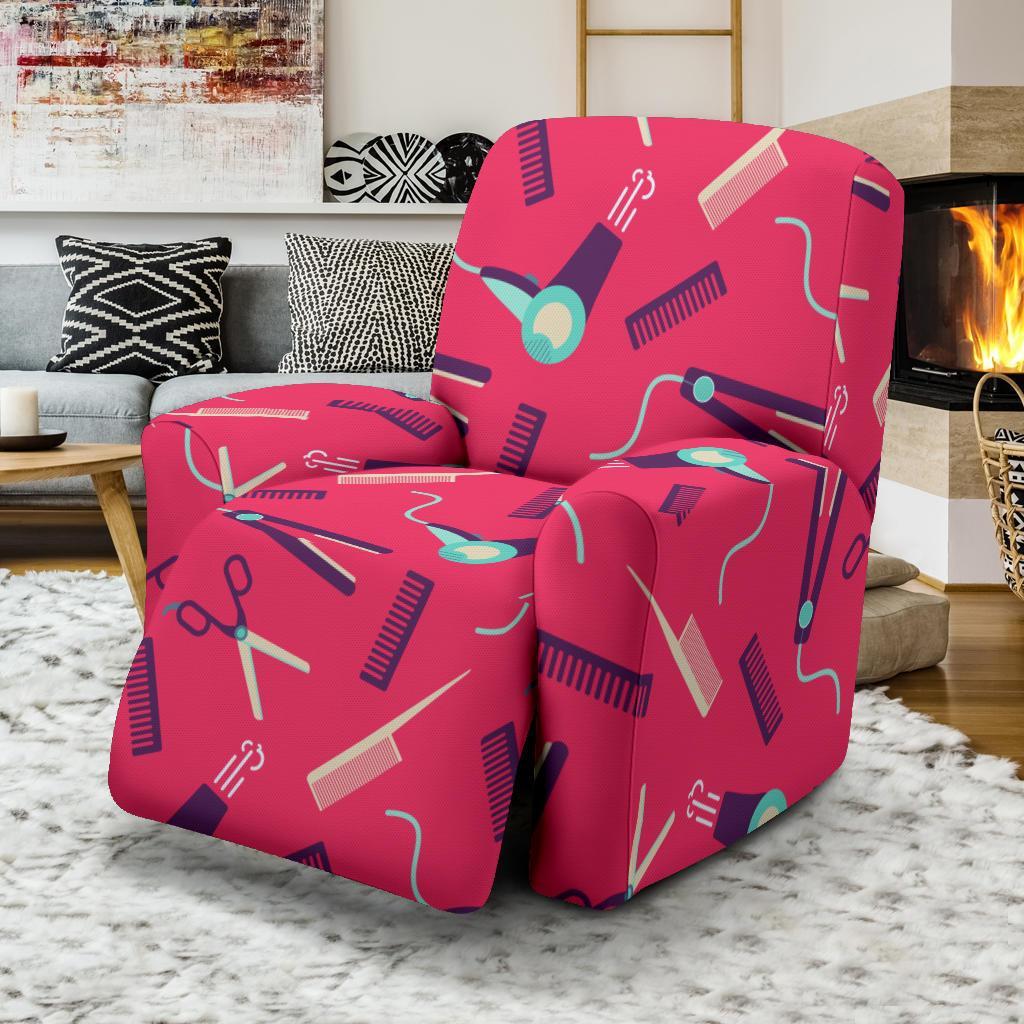 Print Pattern Hair Stylist Recliner Cover-grizzshop