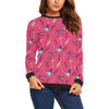 Print Pattern Hair Stylist Women Crewneck Sweatshirt-grizzshop